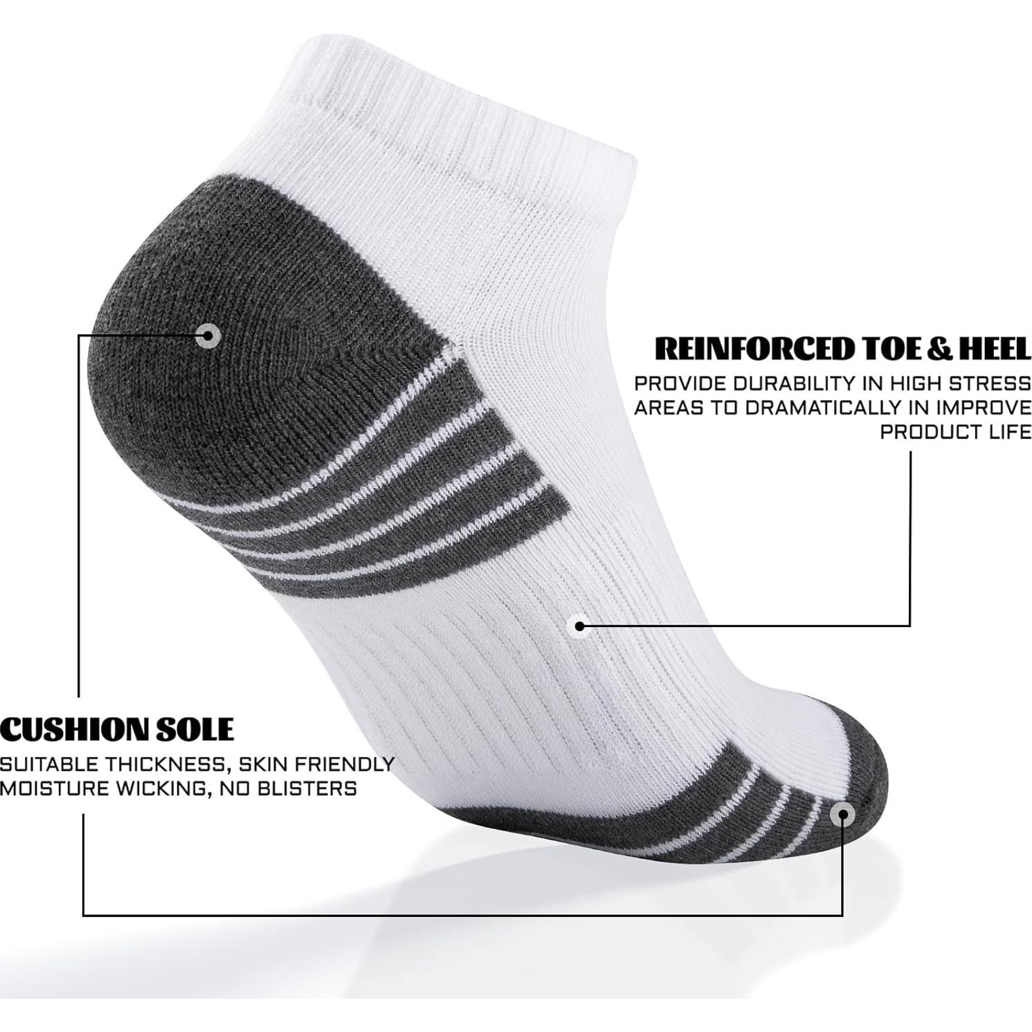 Calcetines de Tobillo Acolchados Heatuff para Hombres - 7 Pares