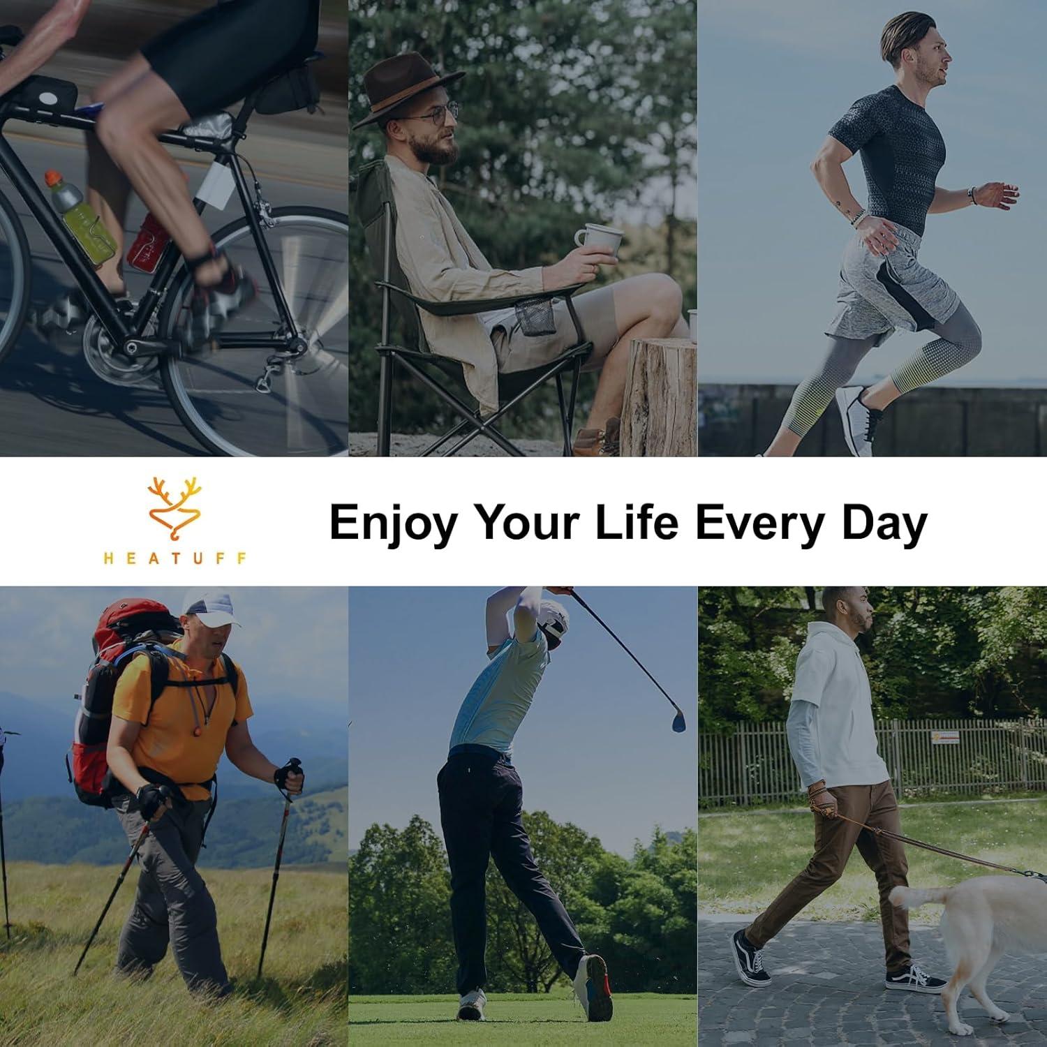 Calcetines de Tobillo Acolchados Heatuff para Hombres - 7 Pares