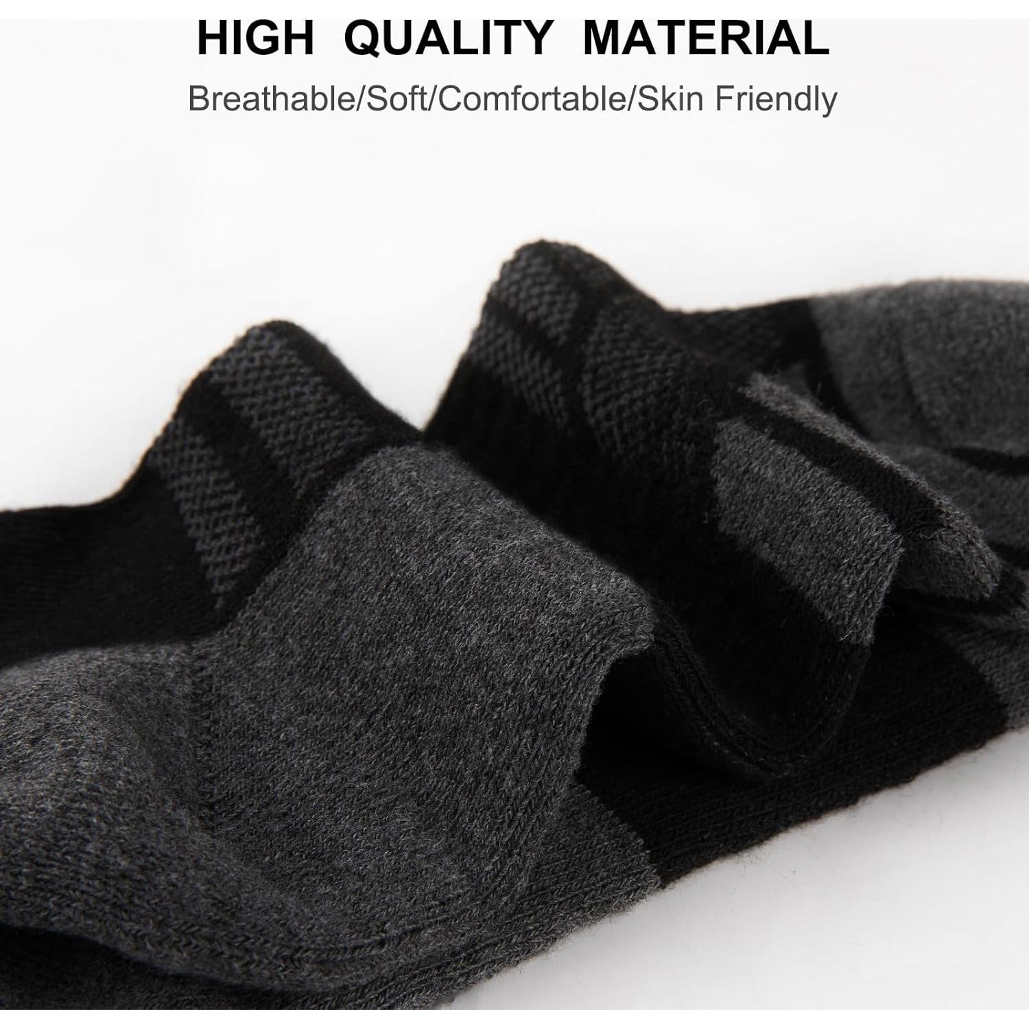 Calcetines de Tobillo Acolchados COOPLUS para Hombre - 8 Pares