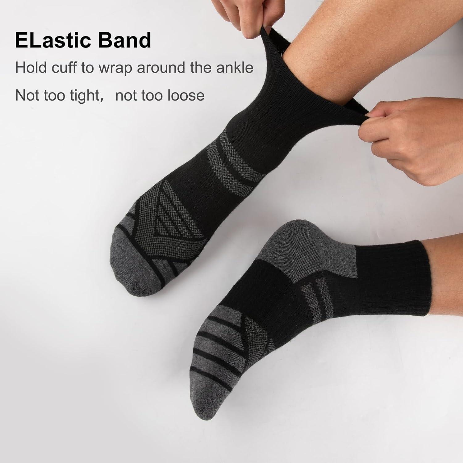 Calcetines de Tobillo Acolchados COOPLUS para Hombre - 8 Pares