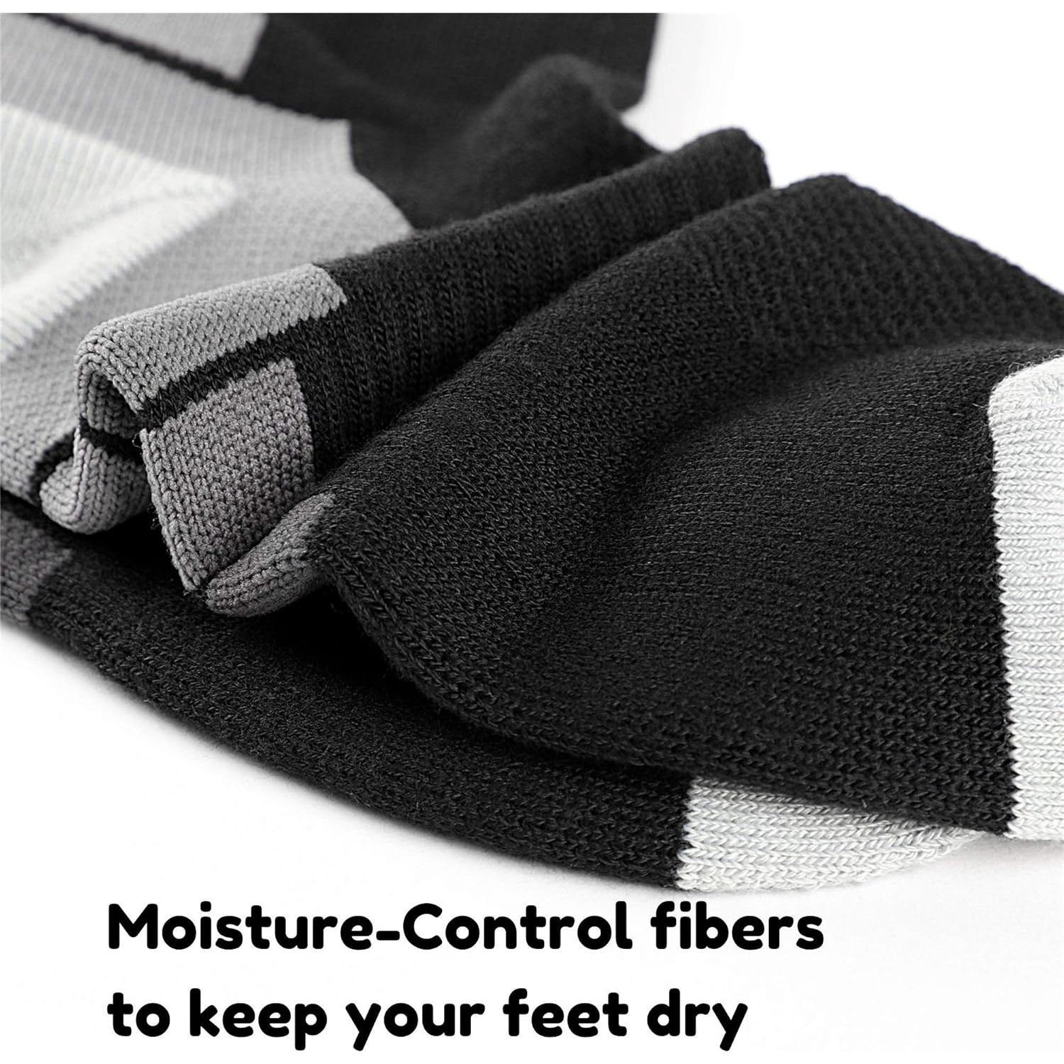 Calcetines atléticos para hombres 3 pares con soporte de arco