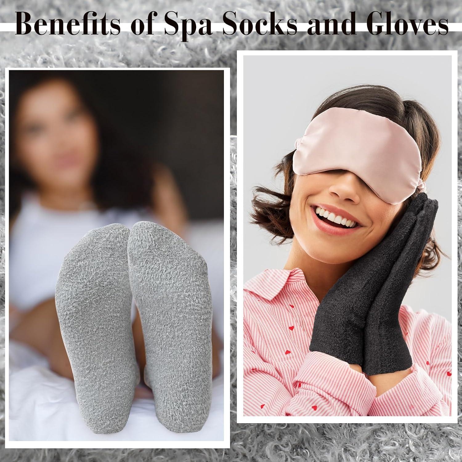 Set de Guantes y Calcetines Hidratantes Jiuguva - Aloe Vera - 4 Pares