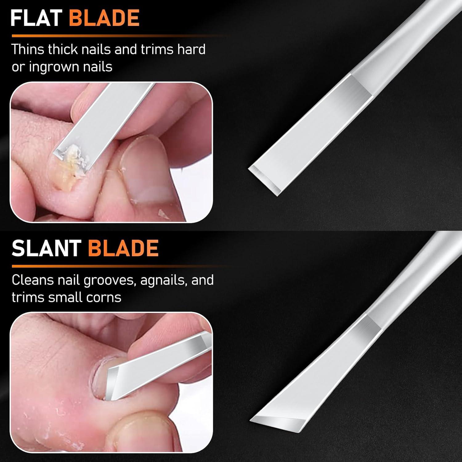 Juego de Pedicura Profesional DRMODE 4 Piezas Acero Inoxidable