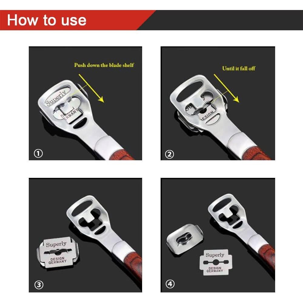 Cuchillas de Repuesto ZIZZON para Raspador de Callos 100 Pzas