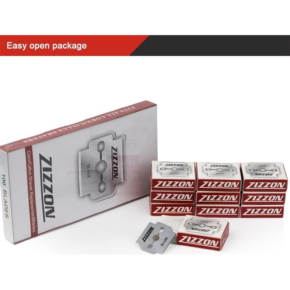 Cuchillas de Repuesto ZIZZON para Raspador de Callos 100 Pzas