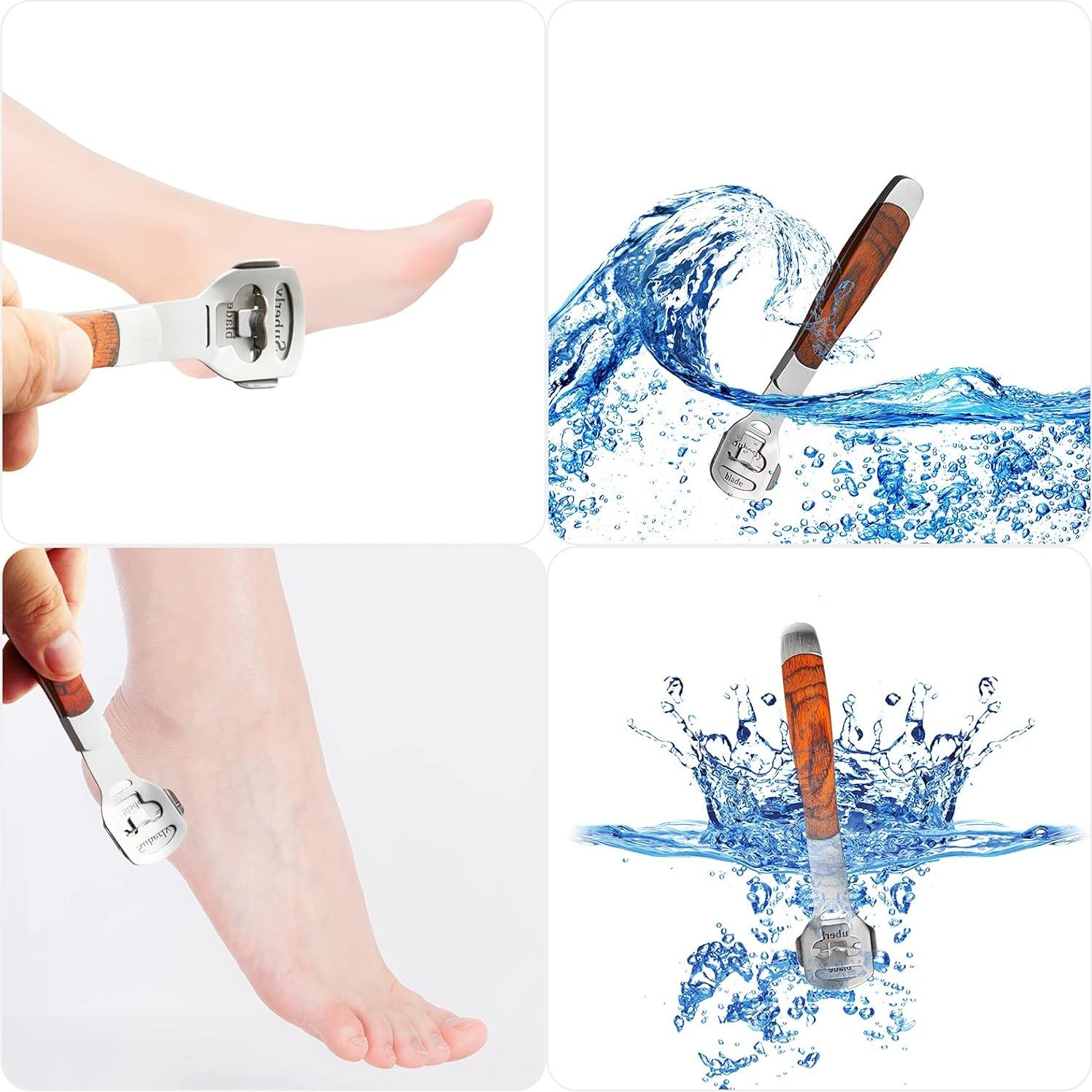 Juego de Rasurador de Callos Jutoe-7 con 50 Cuchillas y Lima