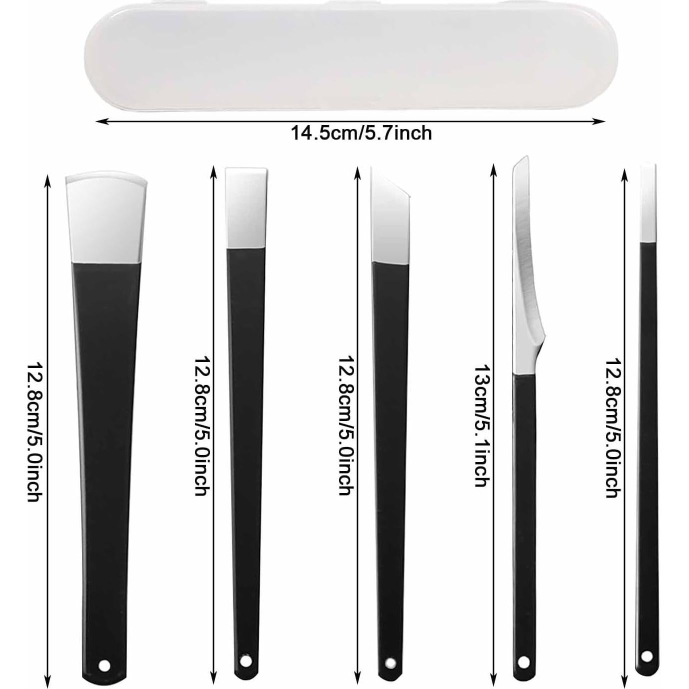 Juego de 5 Raspadores de Pedicura Auswalar - Alta Calidad