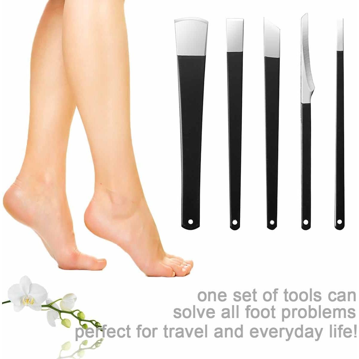 Juego de 5 Raspadores de Pedicura Auswalar - Alta Calidad