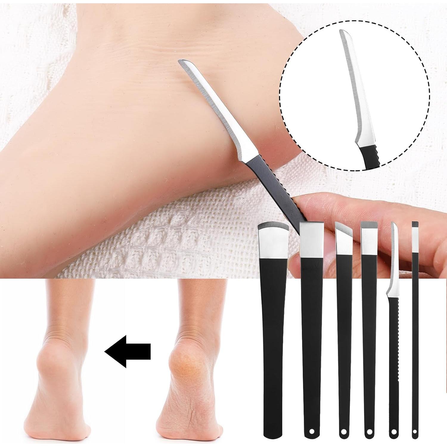 Kit de Pedicura Profesional HJZHII 6 Piezas Acero Inoxidable