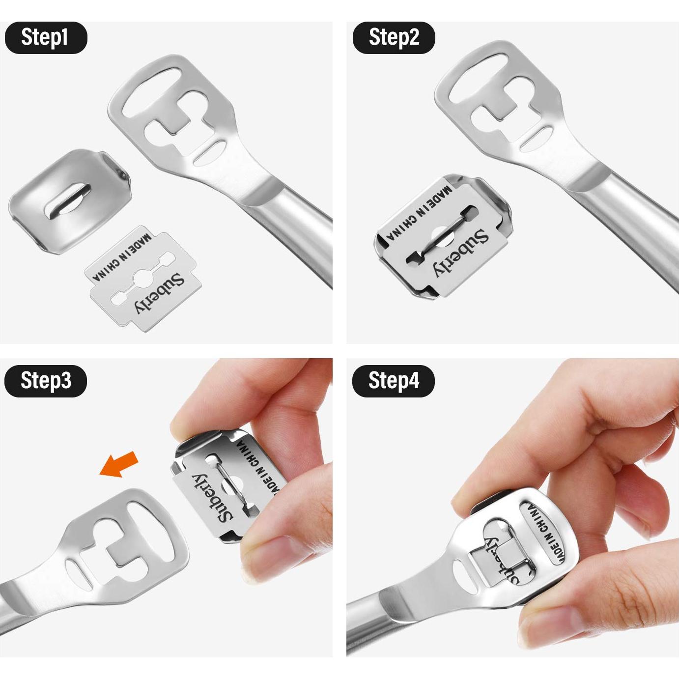 50 Cuchillas de Repuesto Mudder para Raspador de Callos