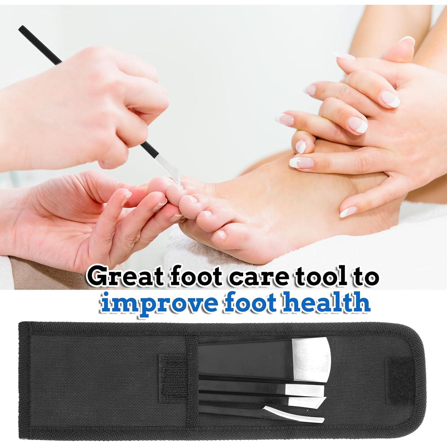 Juego de 4 Herramientas de Pedicura FdcLixuvol Acero Inoxidable