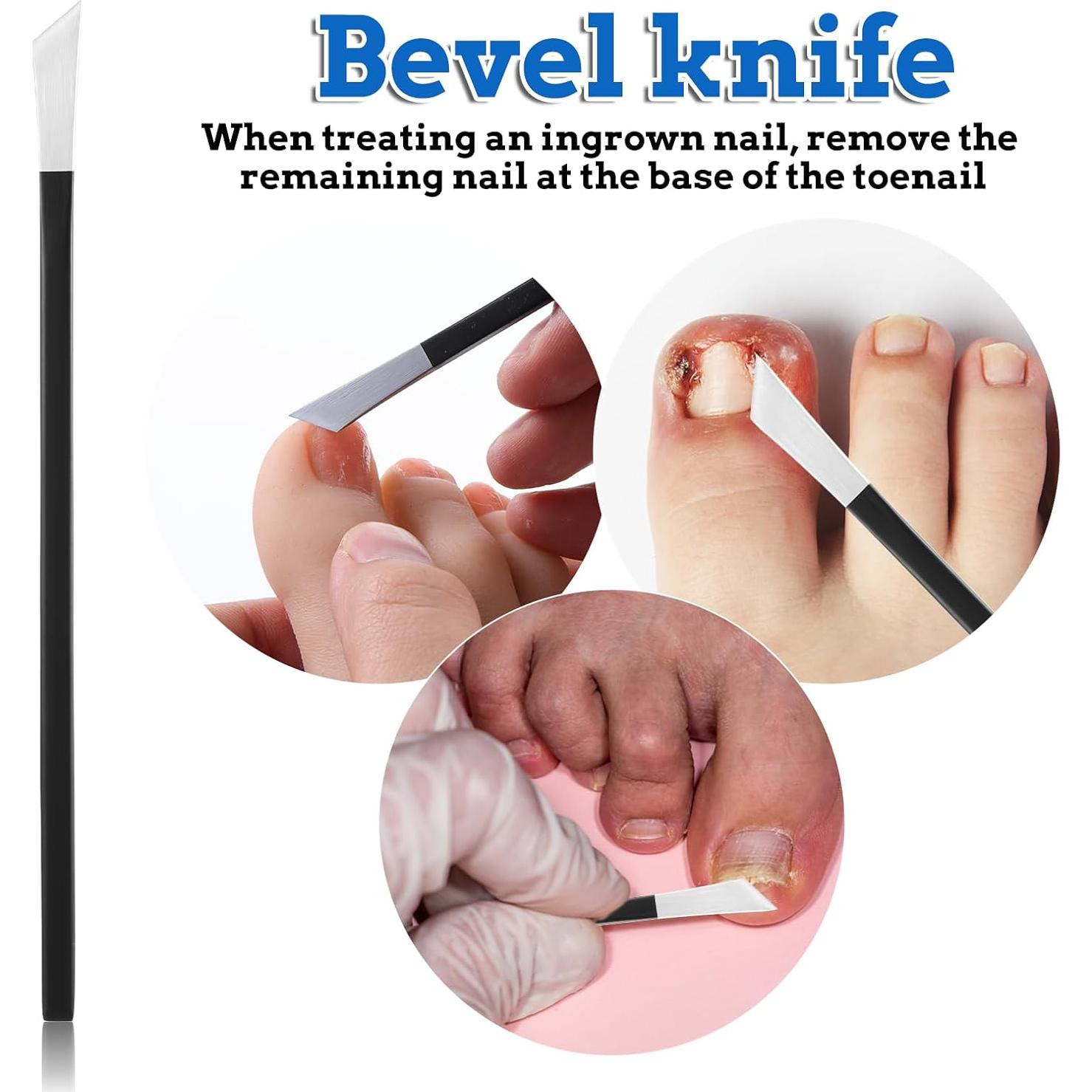 Juego de 4 Herramientas de Pedicura FdcLixuvol Acero Inoxidable