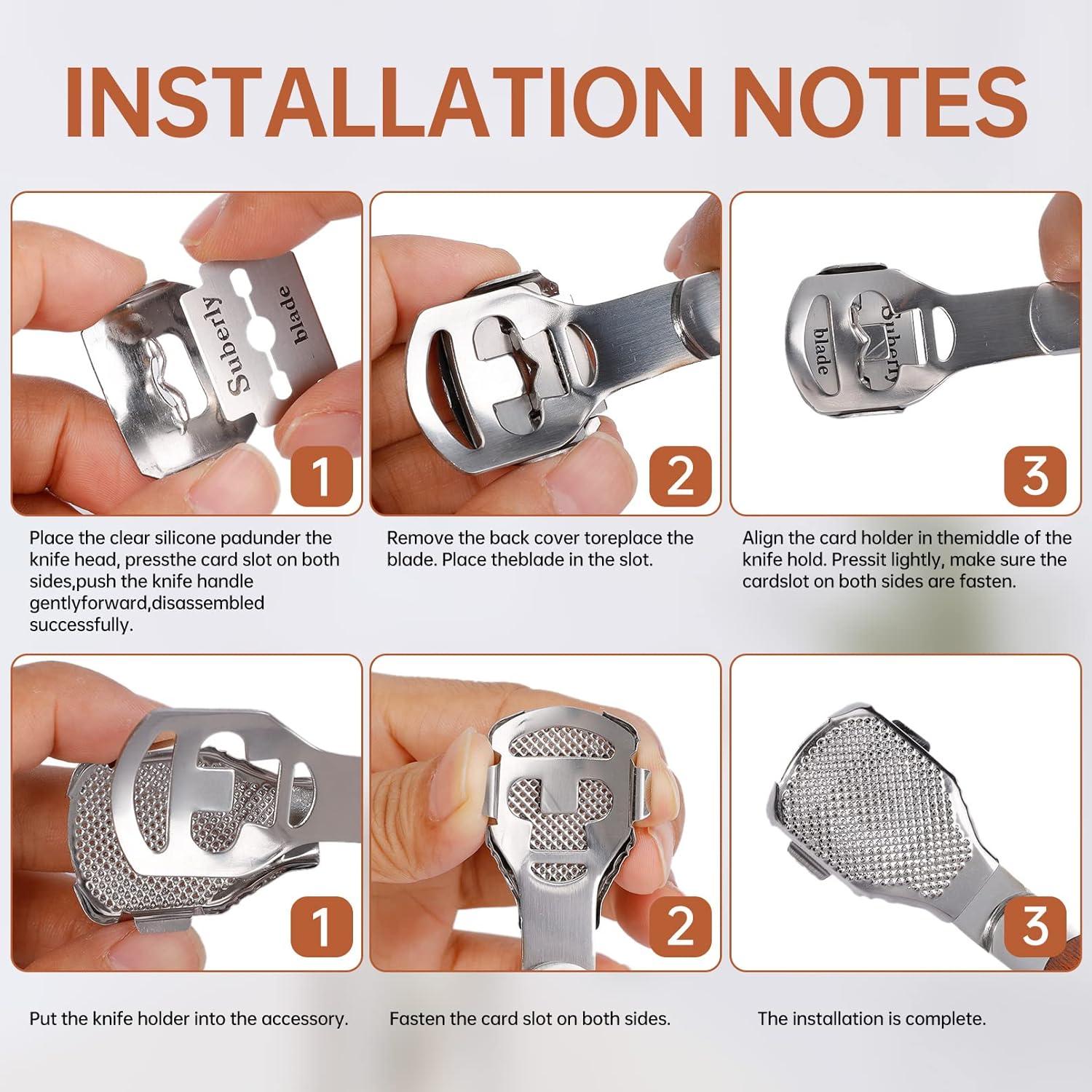 Juego de Lima y Raspador de Callos AEJMYS - 30 Cuchillas