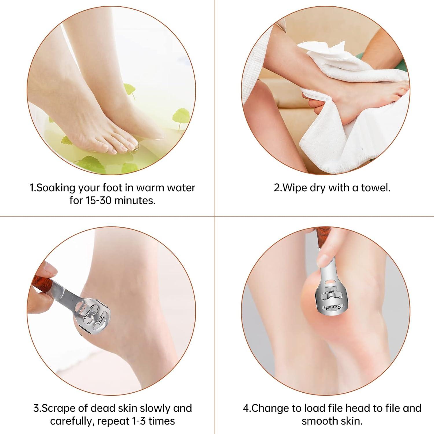 Juego de Lima y Raspador de Callos AEJMYS - 30 Cuchillas