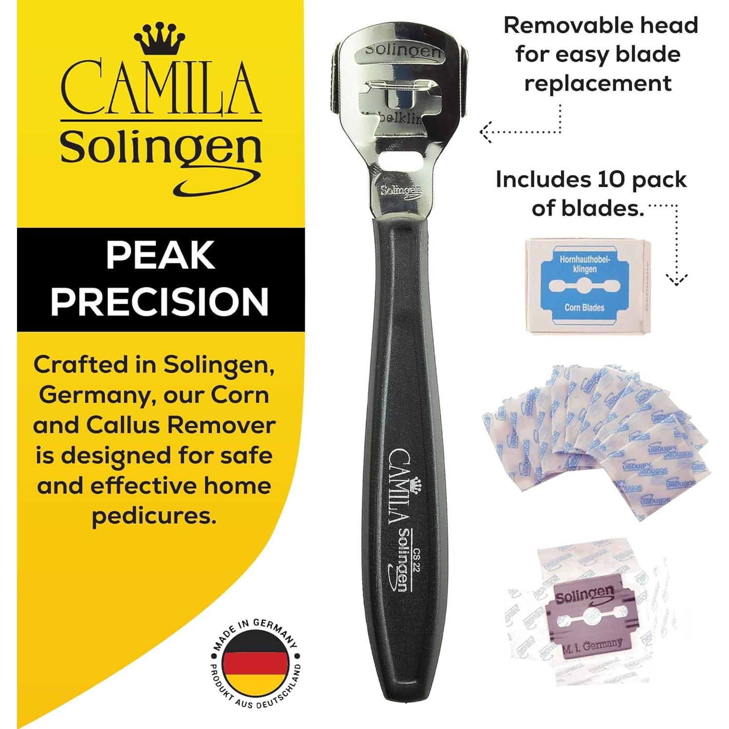 Removedor de Callos Corn Plane Camila Solingen con 10 Cuchillas