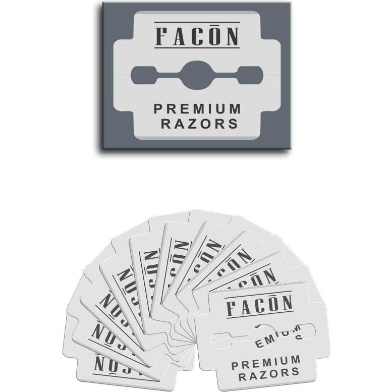 Cuchillas de Repuesto Facón Platinum Acero Inoxidable 50 Unidades