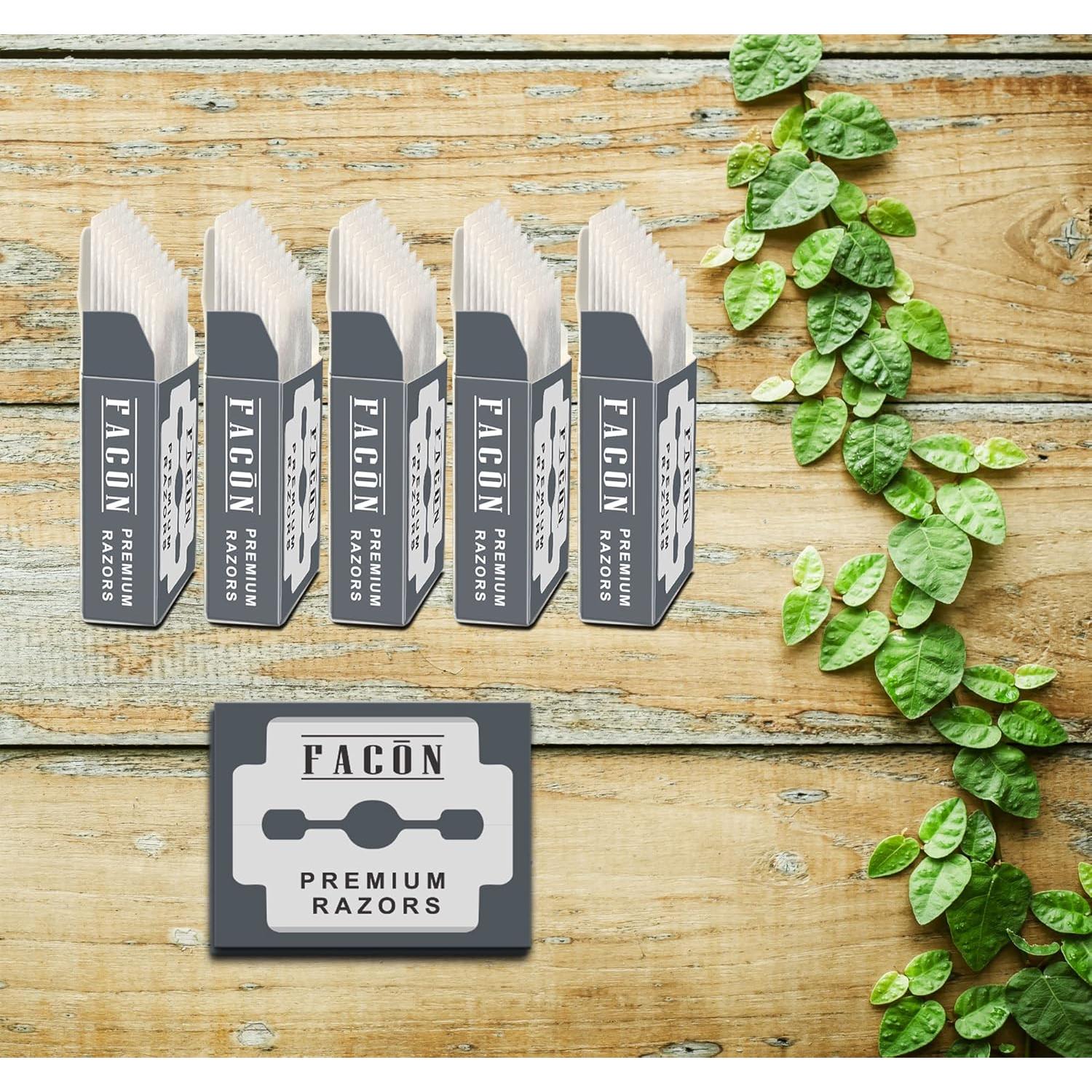 Cuchillas de Repuesto Facón Platinum Acero Inoxidable 50 Unidades