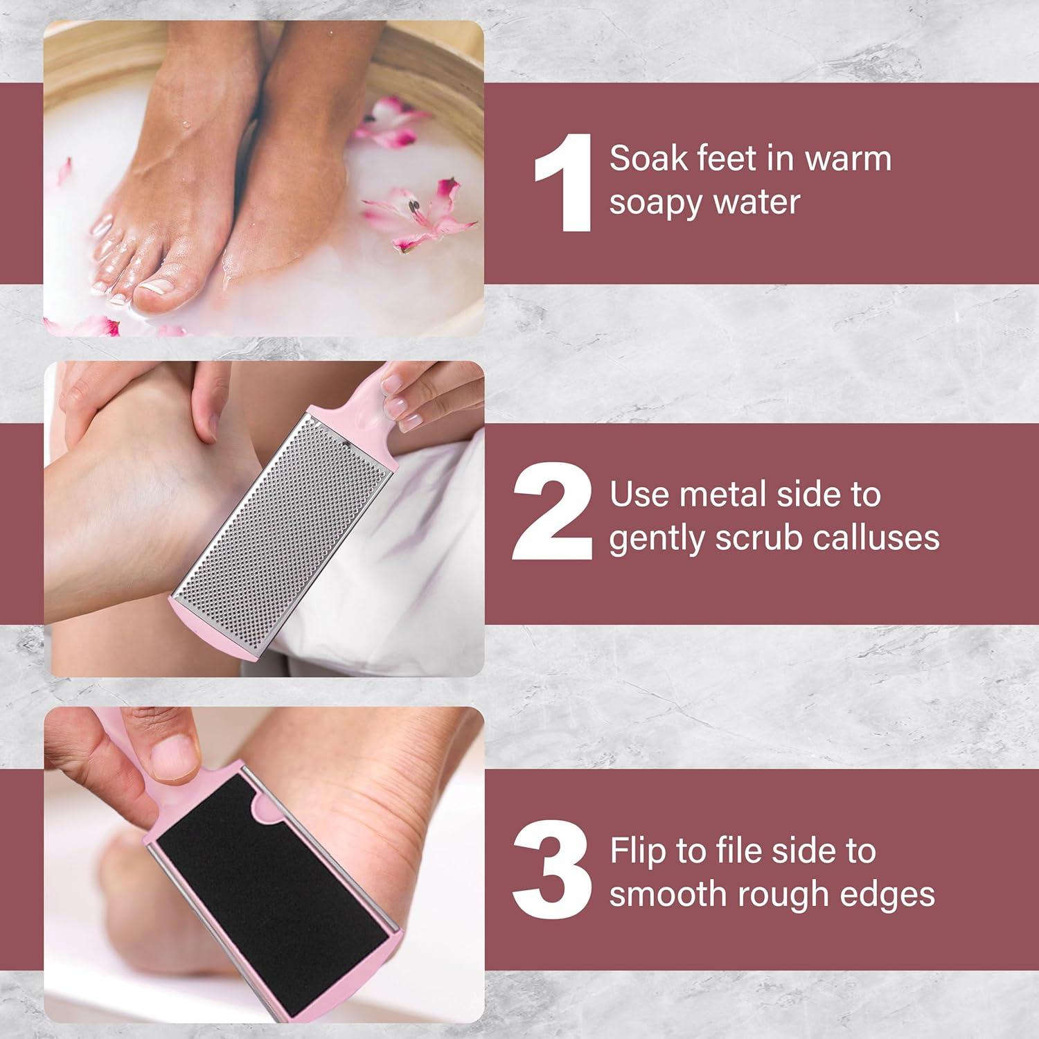 Removedor de Callos MHB Rosa - Lima Profesional para Pies