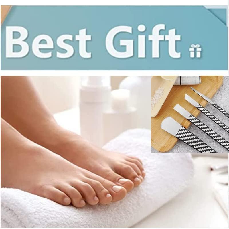 Juego de 4 cuchillos de pedicura WANLIAN para uñas encarnadas