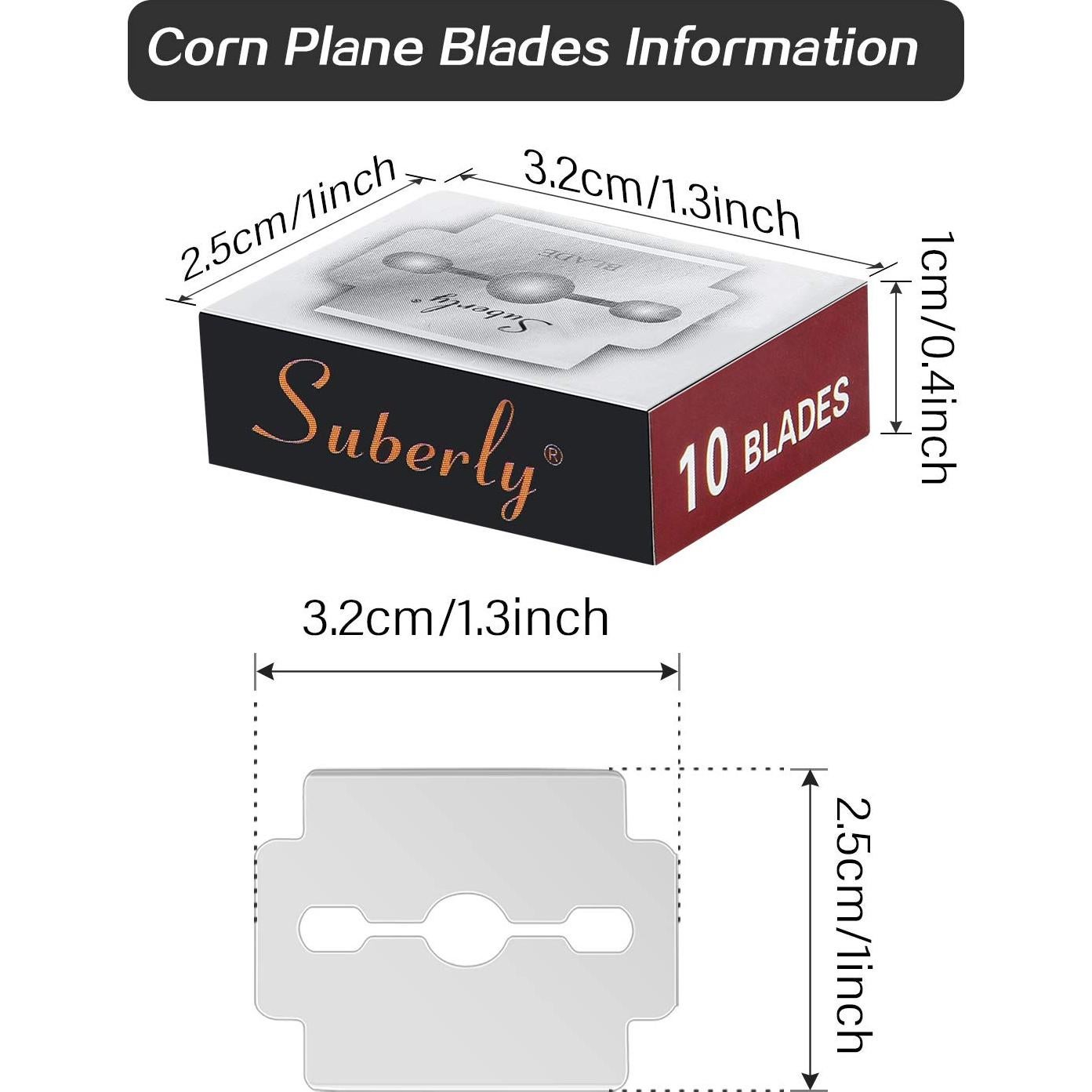Cuchillas de Repuesto para Afeitadora de Callos Mudder - 120 Piezas Acero Inoxidable
