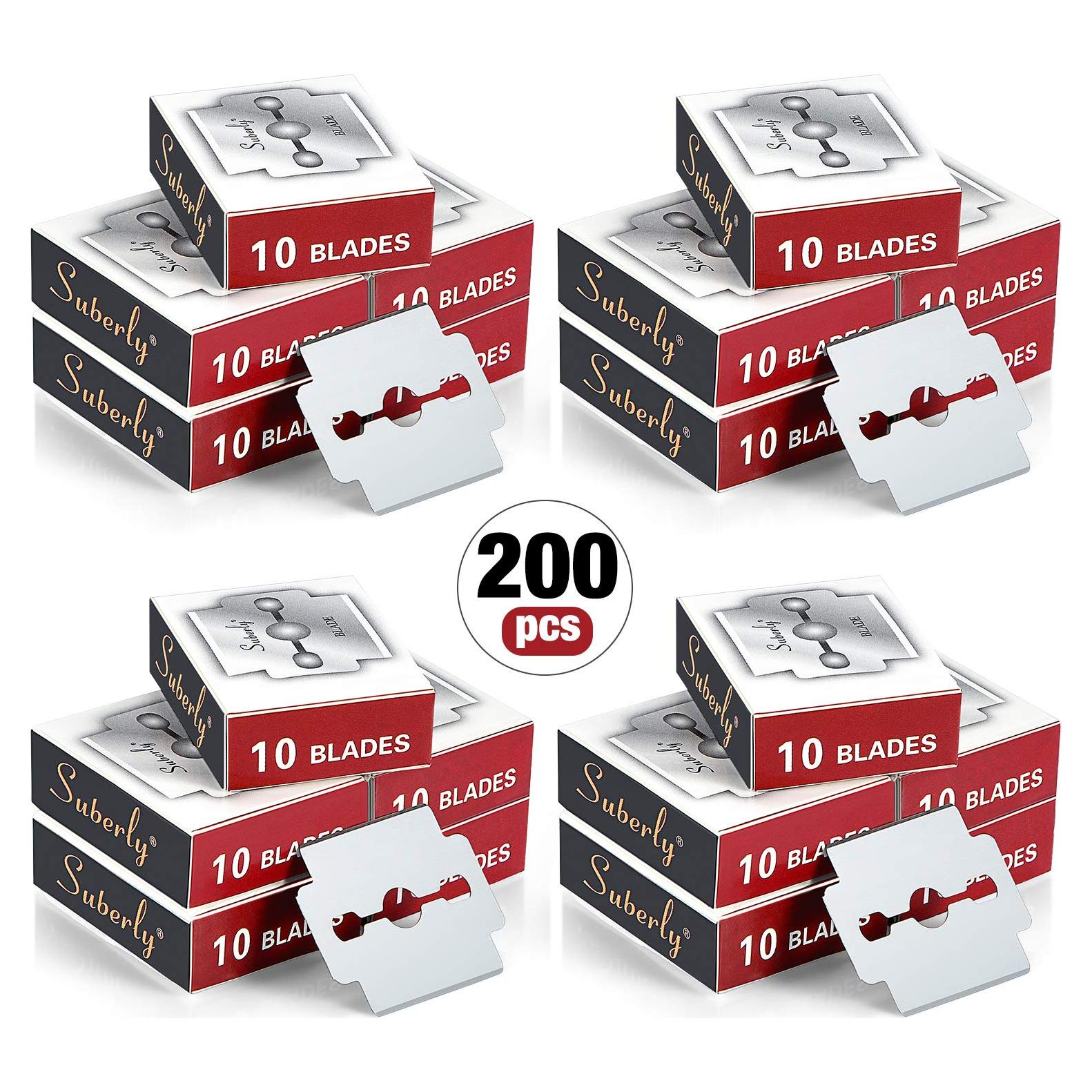 Mudder 200 Cuchillas de Repuesto Acero Inoxidable para Callos