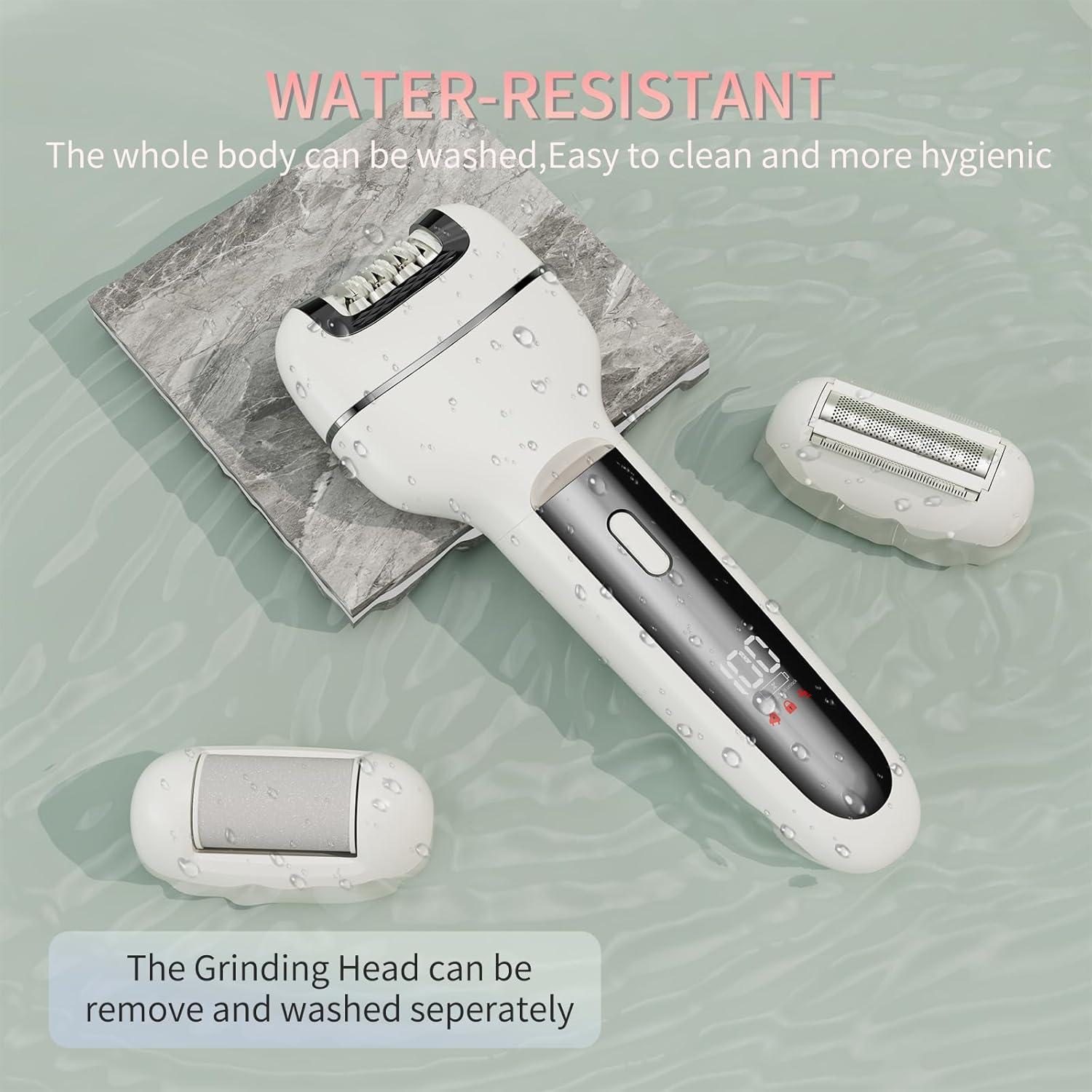 Epilador 3 en 1 Ourcec Gris - Afeitadora y Removedor de Callos