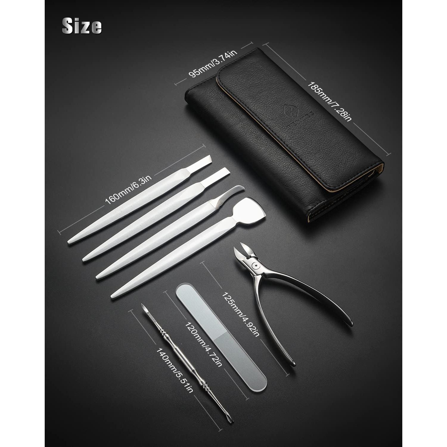 Kit de Pedicura Profesional FERYES 7PCS - Cuchillos Afilados