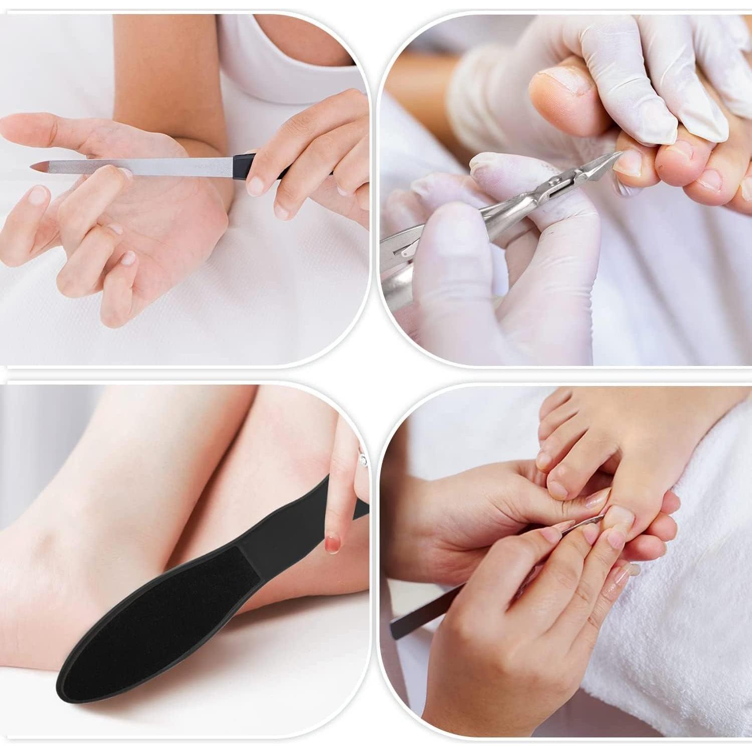 Kit de Pedicura Profesional Rosmax 36 Herramientas Acero Inoxidable