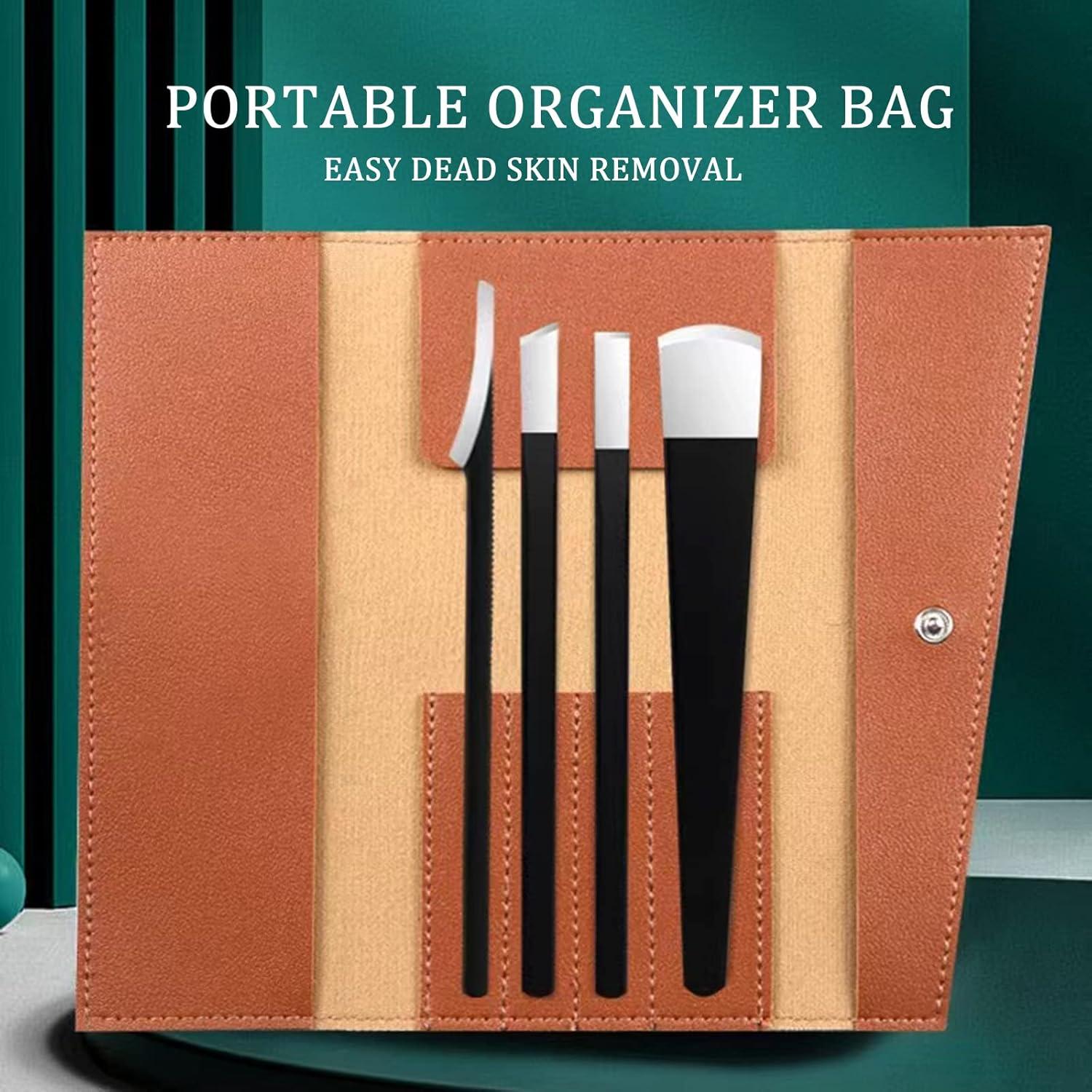 Juego de Cuchillos de Pedicura Profesional Fuwddy 4 Piezas