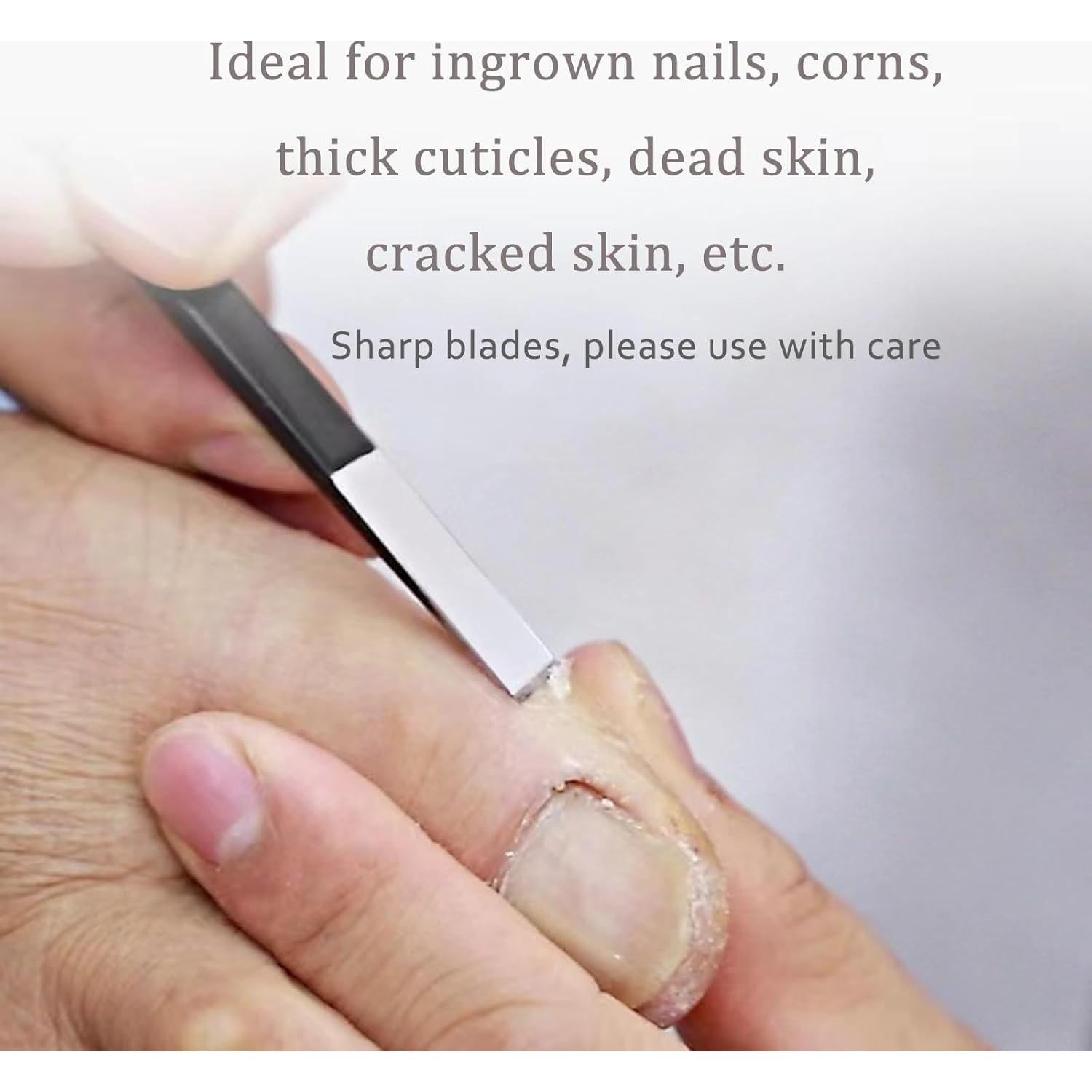 Juego de Cuchillos de Pedicura Profesional Fuwddy 4 Piezas