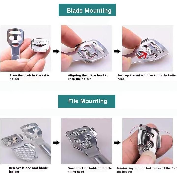 Kit de Cuidado de Pies 29PCS CHICREEN - Acero Inoxidable