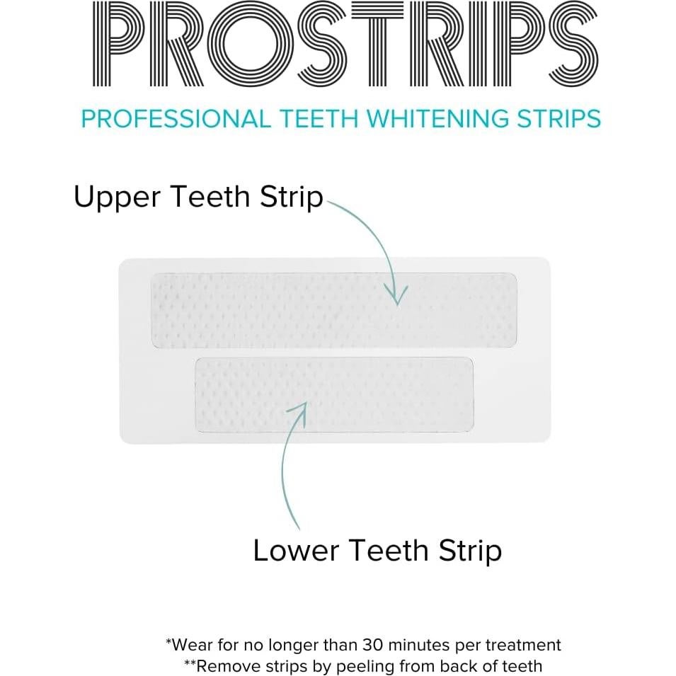 Prostrips - 28 Tiras Blanqueadoras Dentales - 12 Tonos Más Blancos