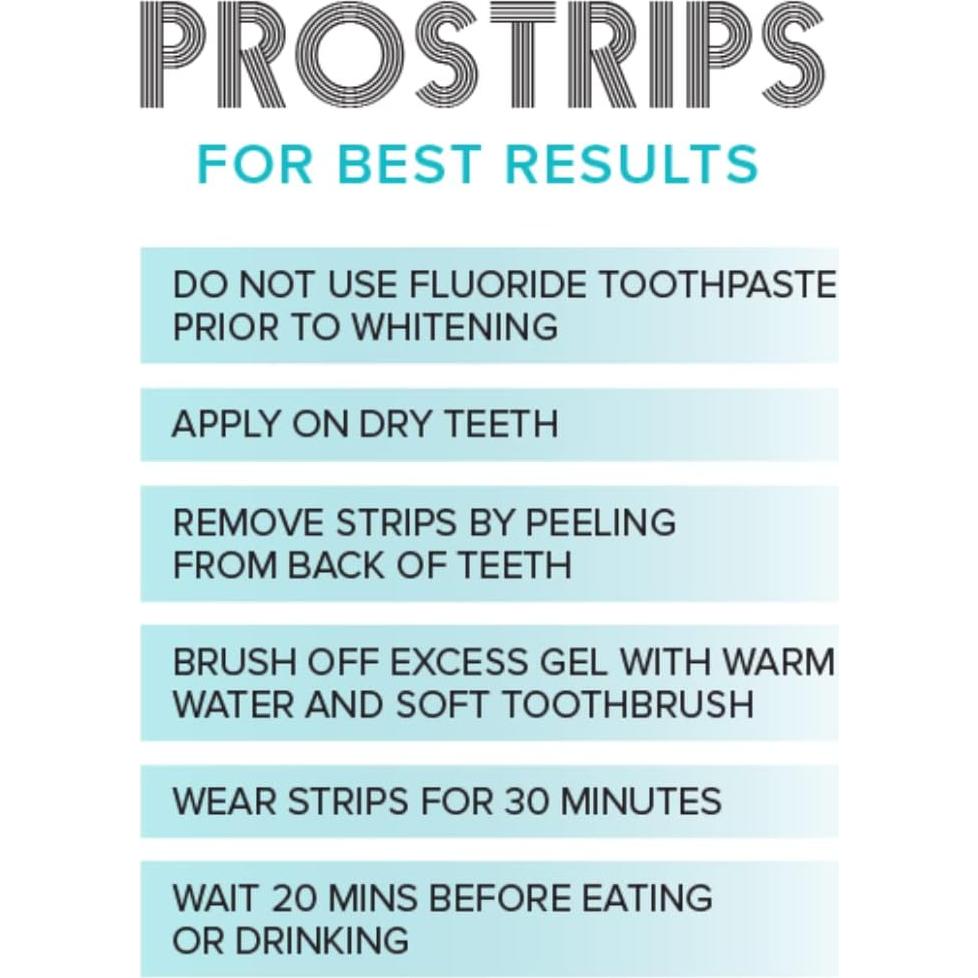 Prostrips - 28 Tiras Blanqueadoras Dentales - 12 Tonos Más Blancos