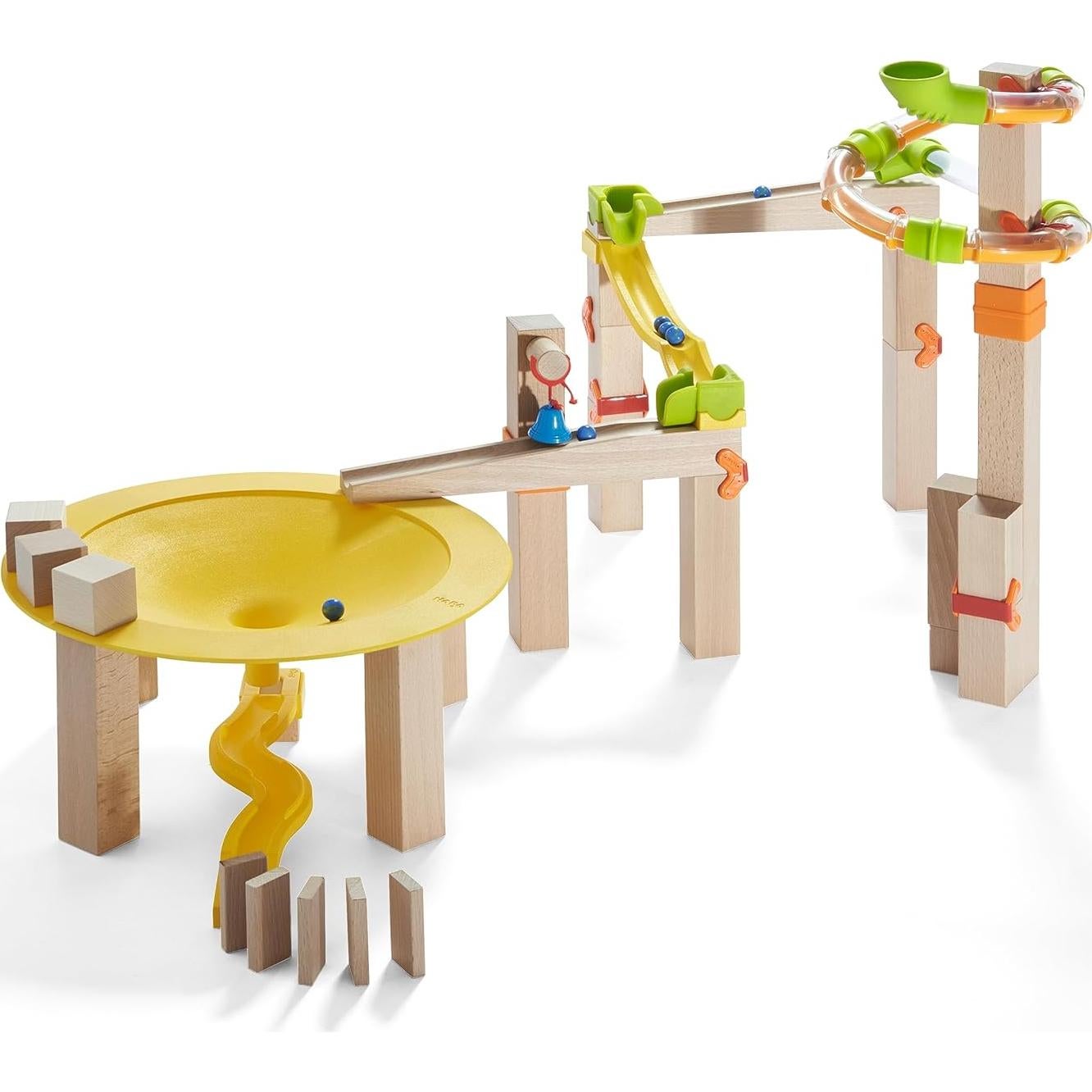 HABA Pista de Bolas Embudo Selva - Carrera de Canicas Madera