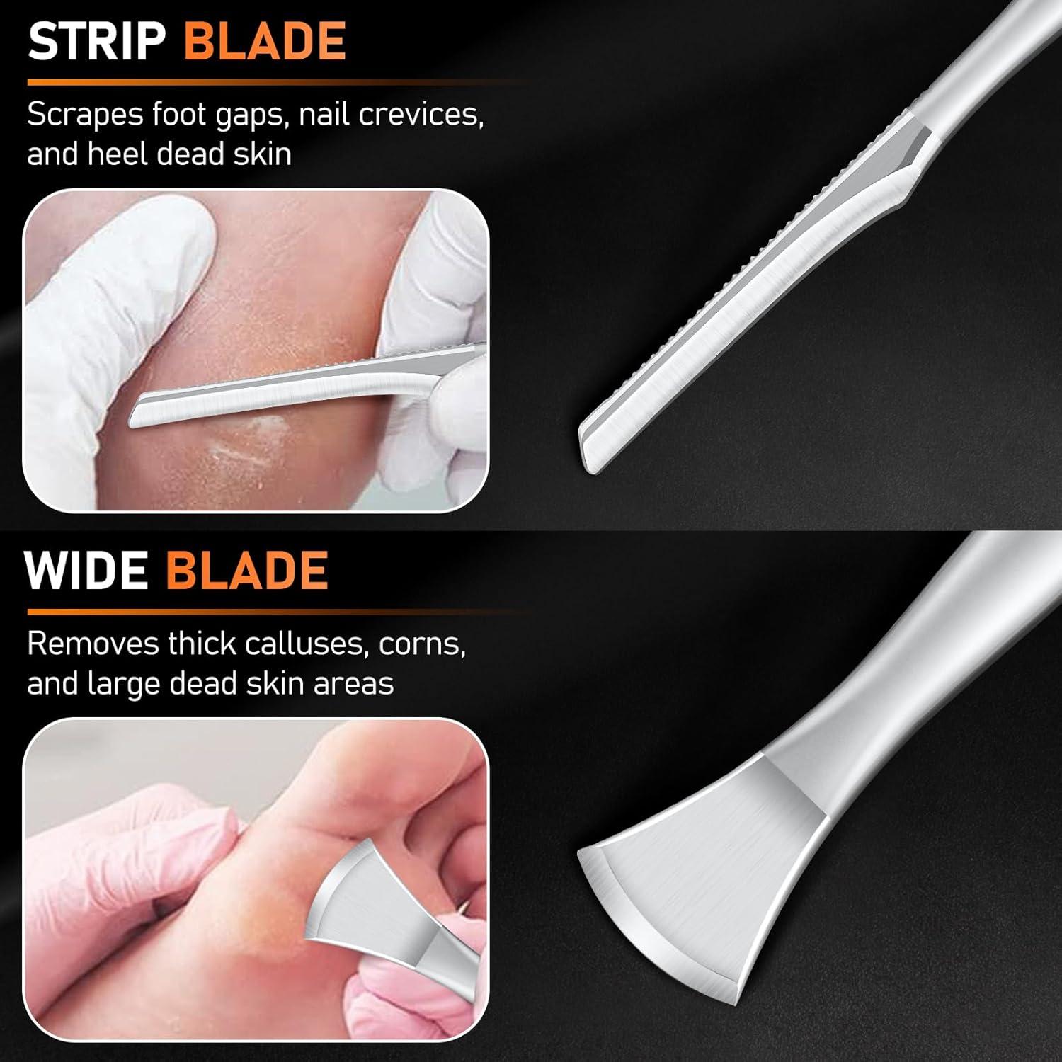 Kit de Pedicura Profesional 7 Piezas DRMODE - Cortauñas y Cuchillos