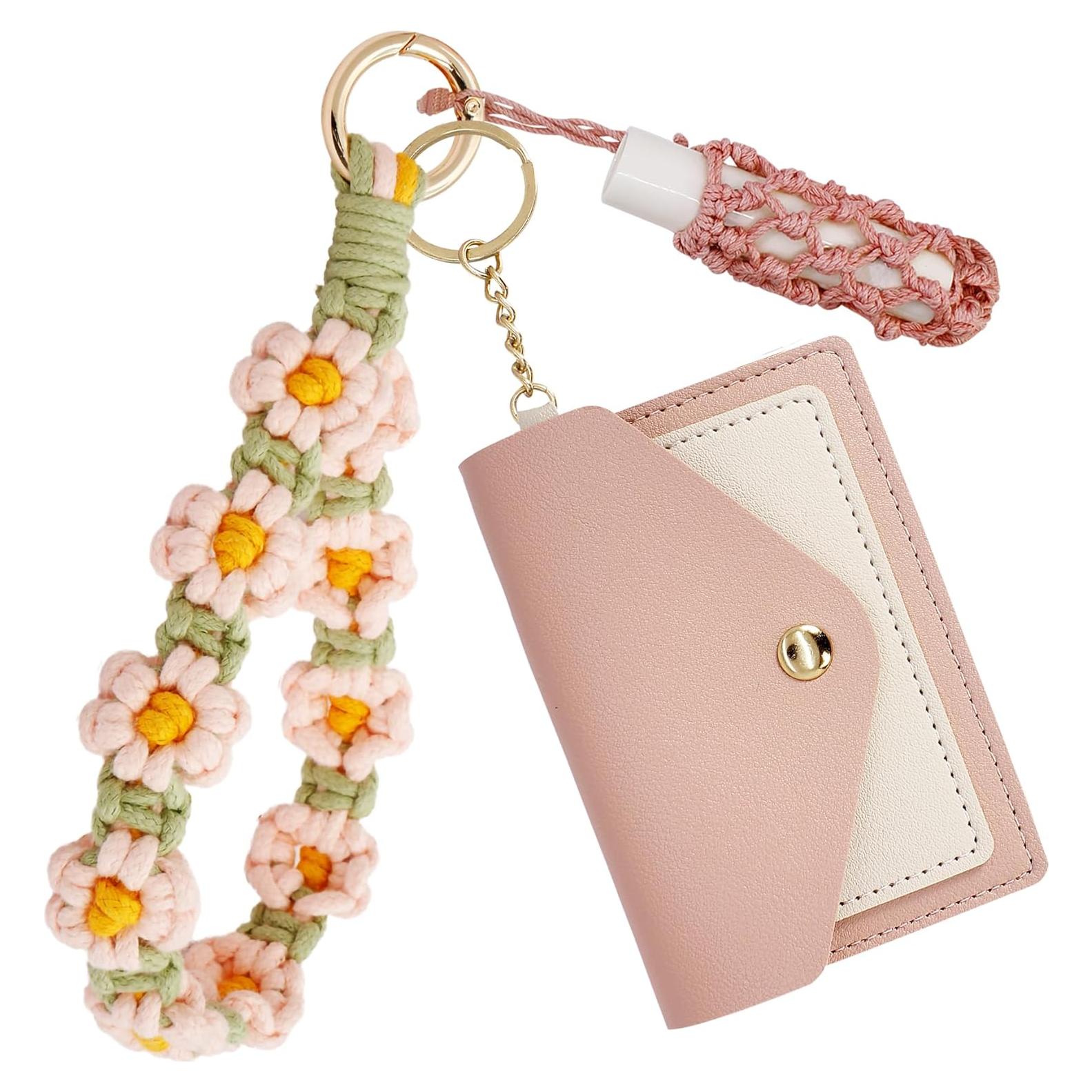 Monedero de Llave Boho BIHRTC con Pulsera y Soporte Labial