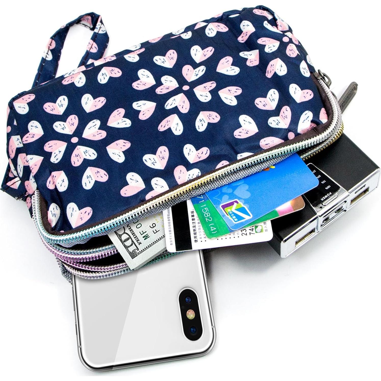 Cartera de Muñeca BIAOTIE Impermeable de Nylon F-13