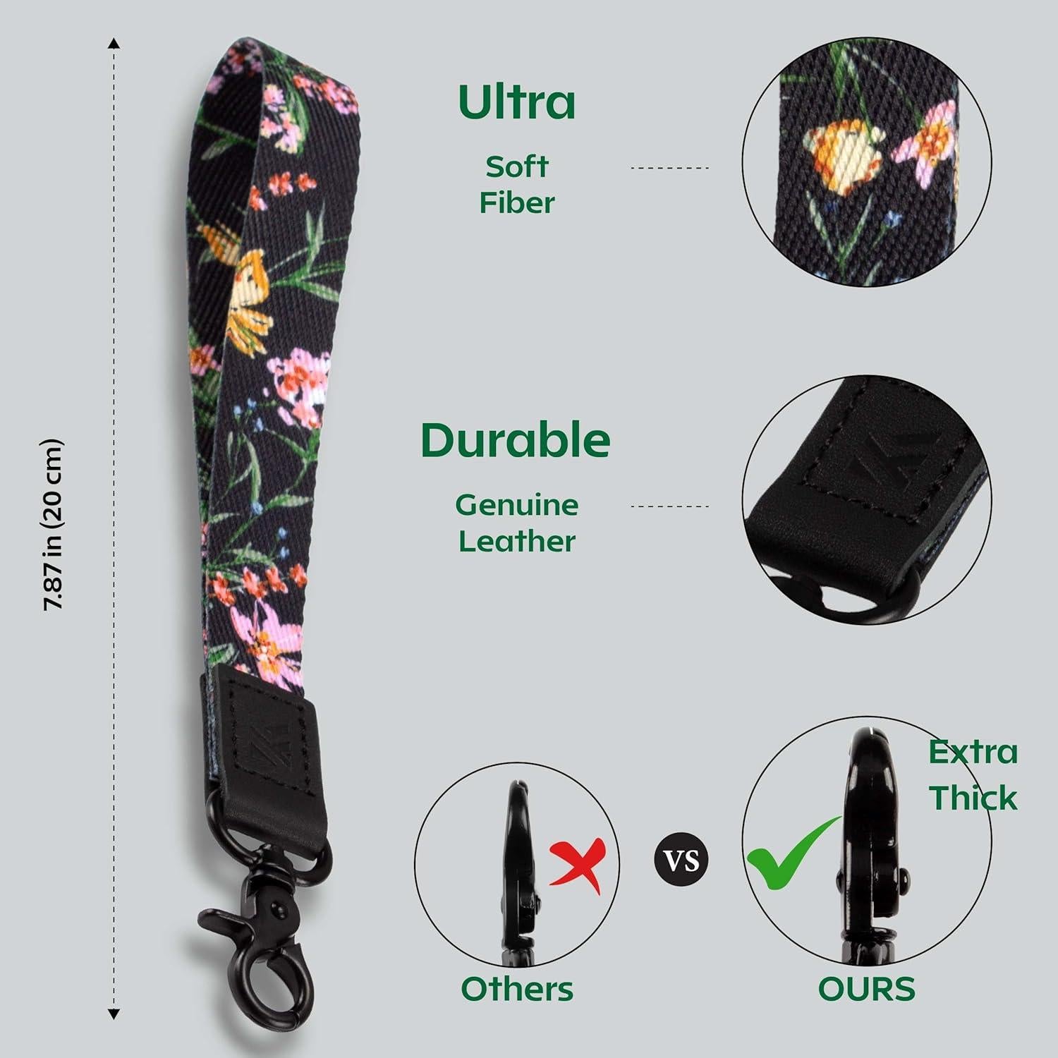 Correa de Muñeca KAMT para Llaves y Teléfono - 20 cm