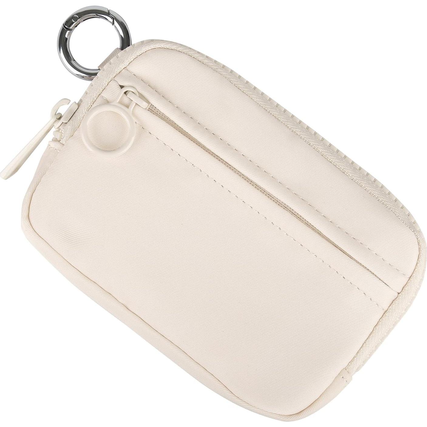 Cartera Didida Iris con Cremallera y Ventana ID Beige