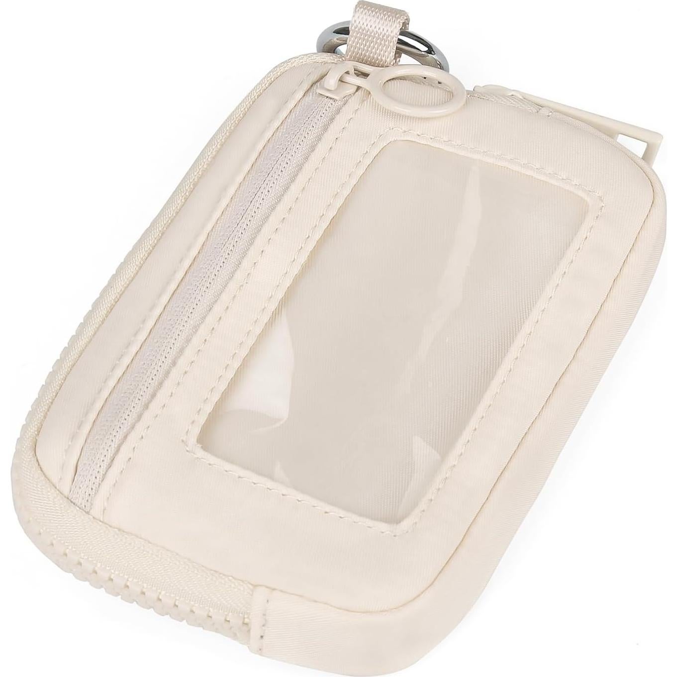 Cartera Didida Iris con Cremallera y Ventana ID Beige