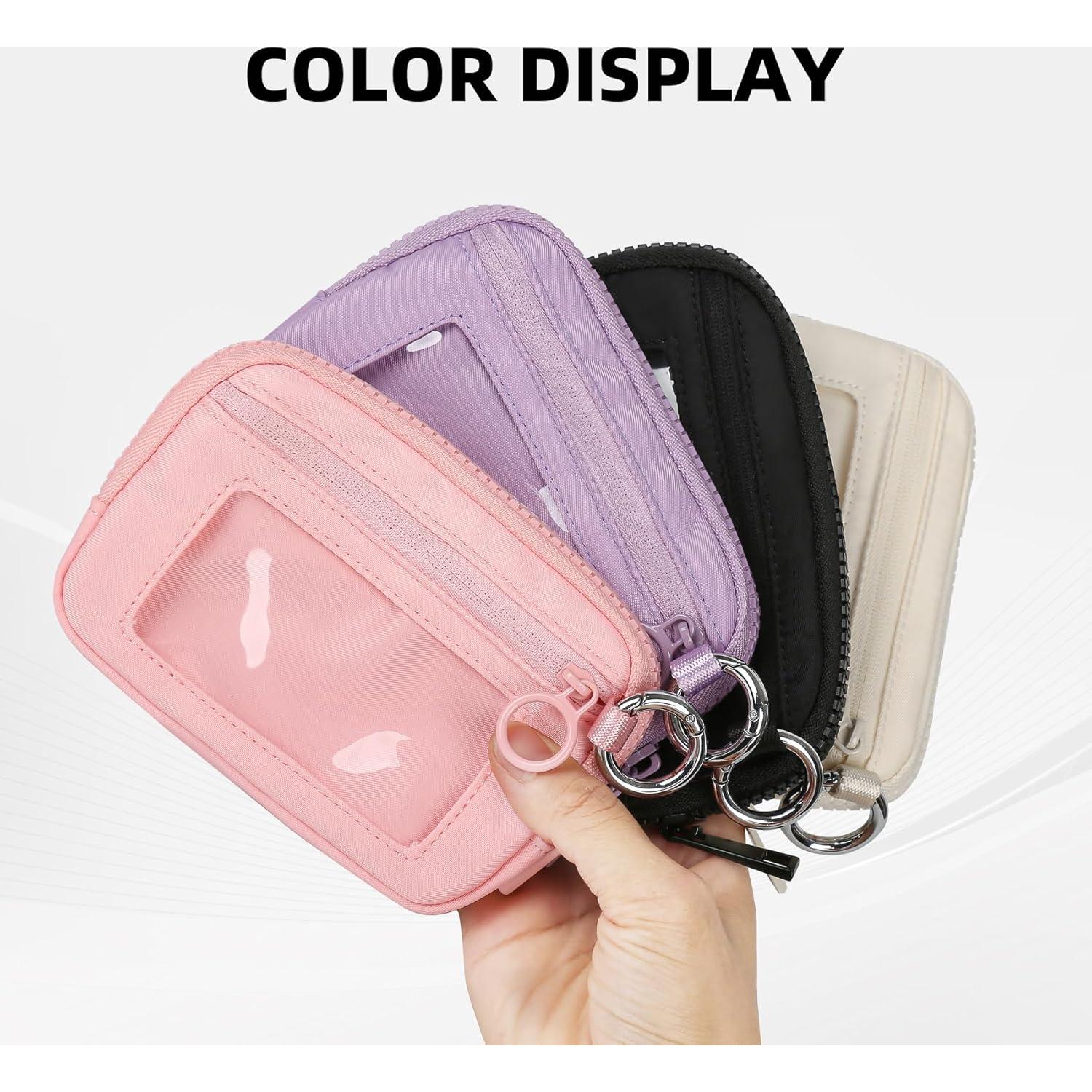 Cartera Didida Iris con Cremallera y Ventana ID Beige