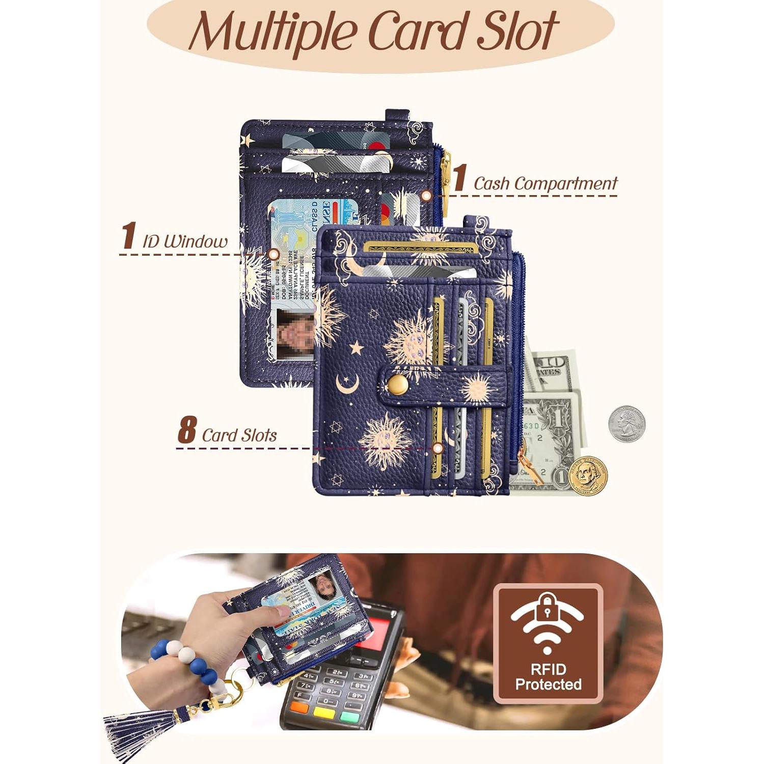 Billetera Bistup para Mujeres con Llavero y RFID - Diseño Compacto