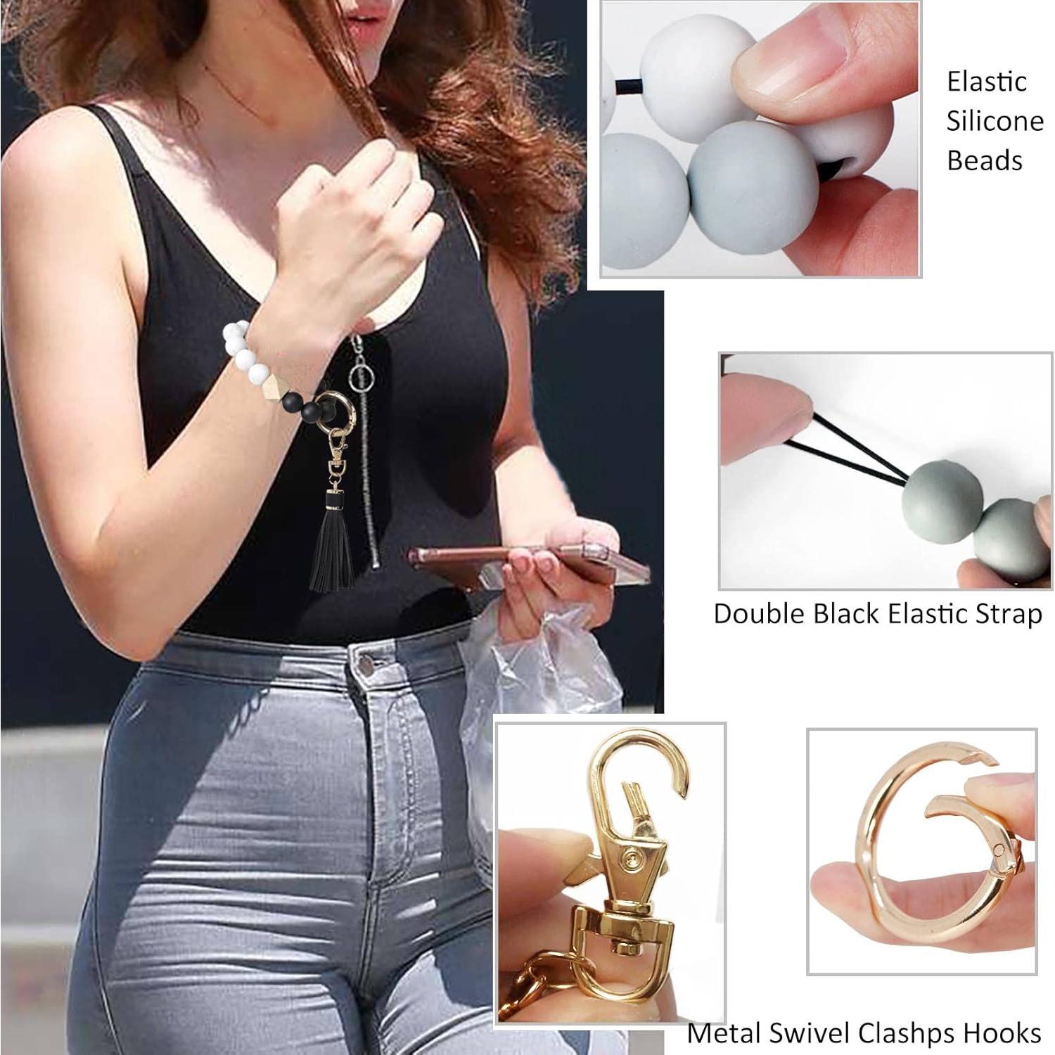 Pulsera de Llave de Silicona BIHRTC con Soporte de Chapstick