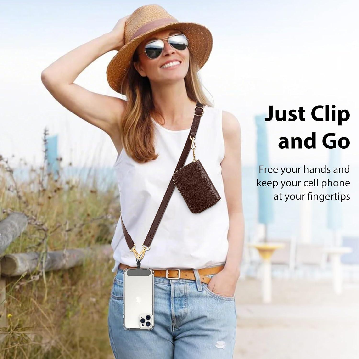 Correa Universal para Teléfono MoKo Clip y Go con Billetera