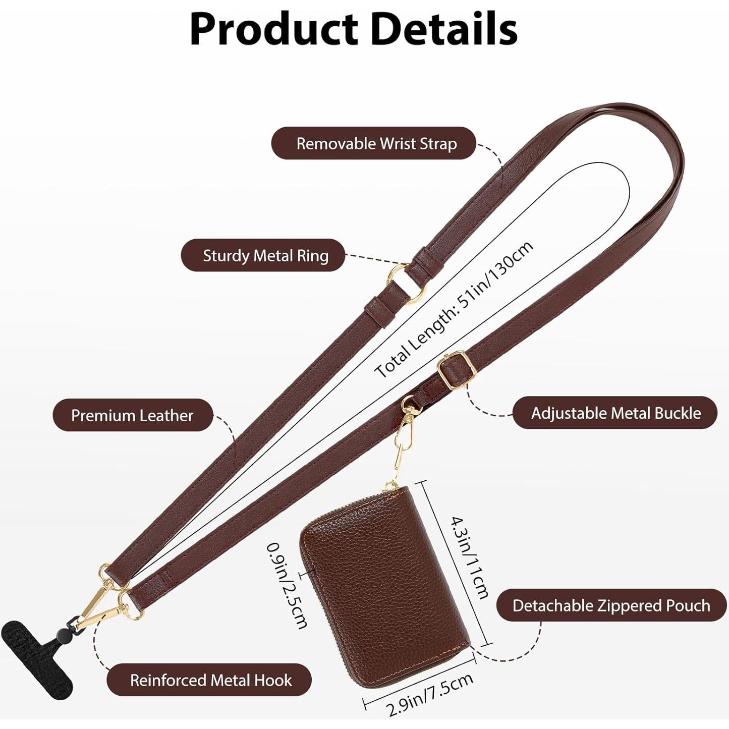 Correa Universal para Teléfono MoKo Clip y Go con Billetera