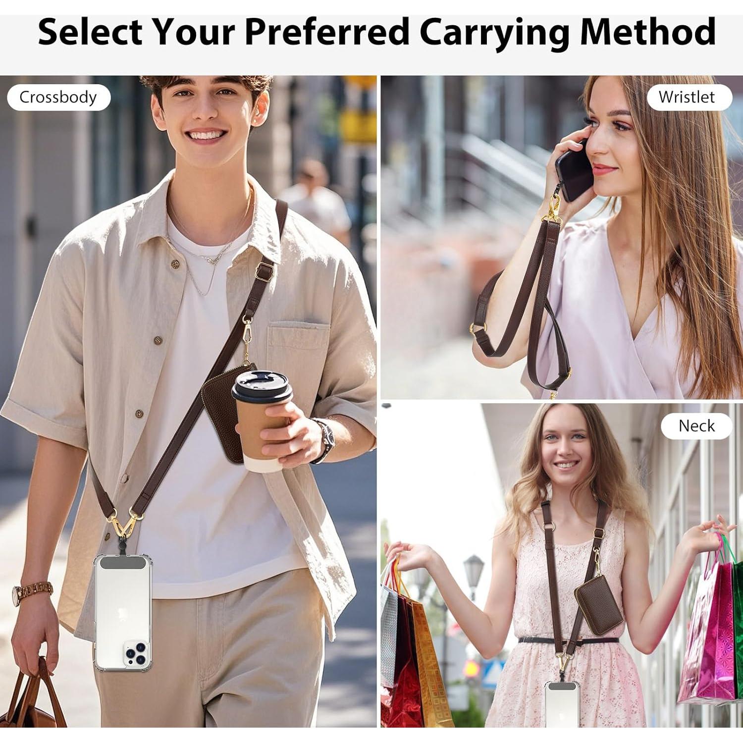 Correa Universal para Teléfono MoKo Clip y Go con Billetera