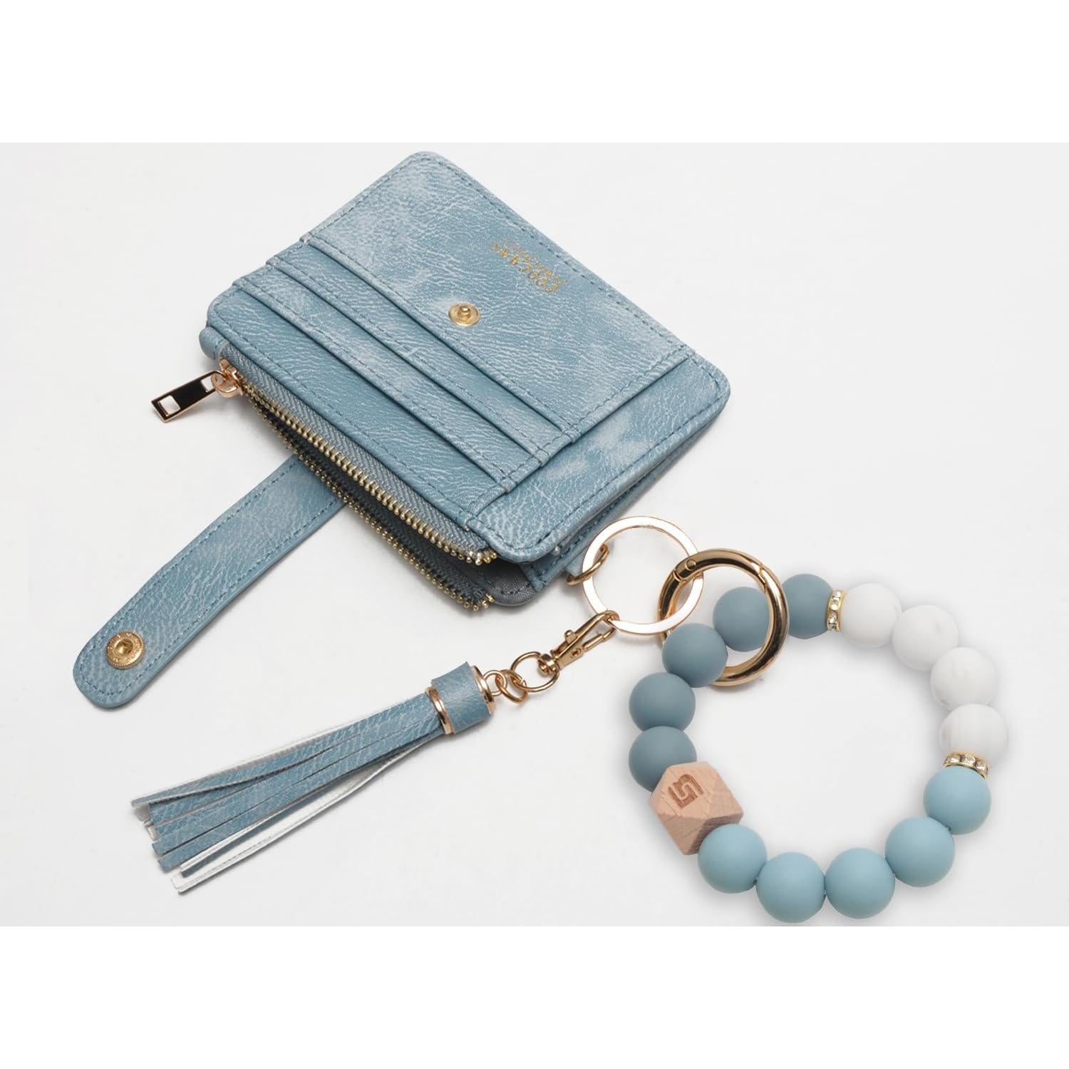 Billetera de muñeca COOLANS con llavero y soporte RFID