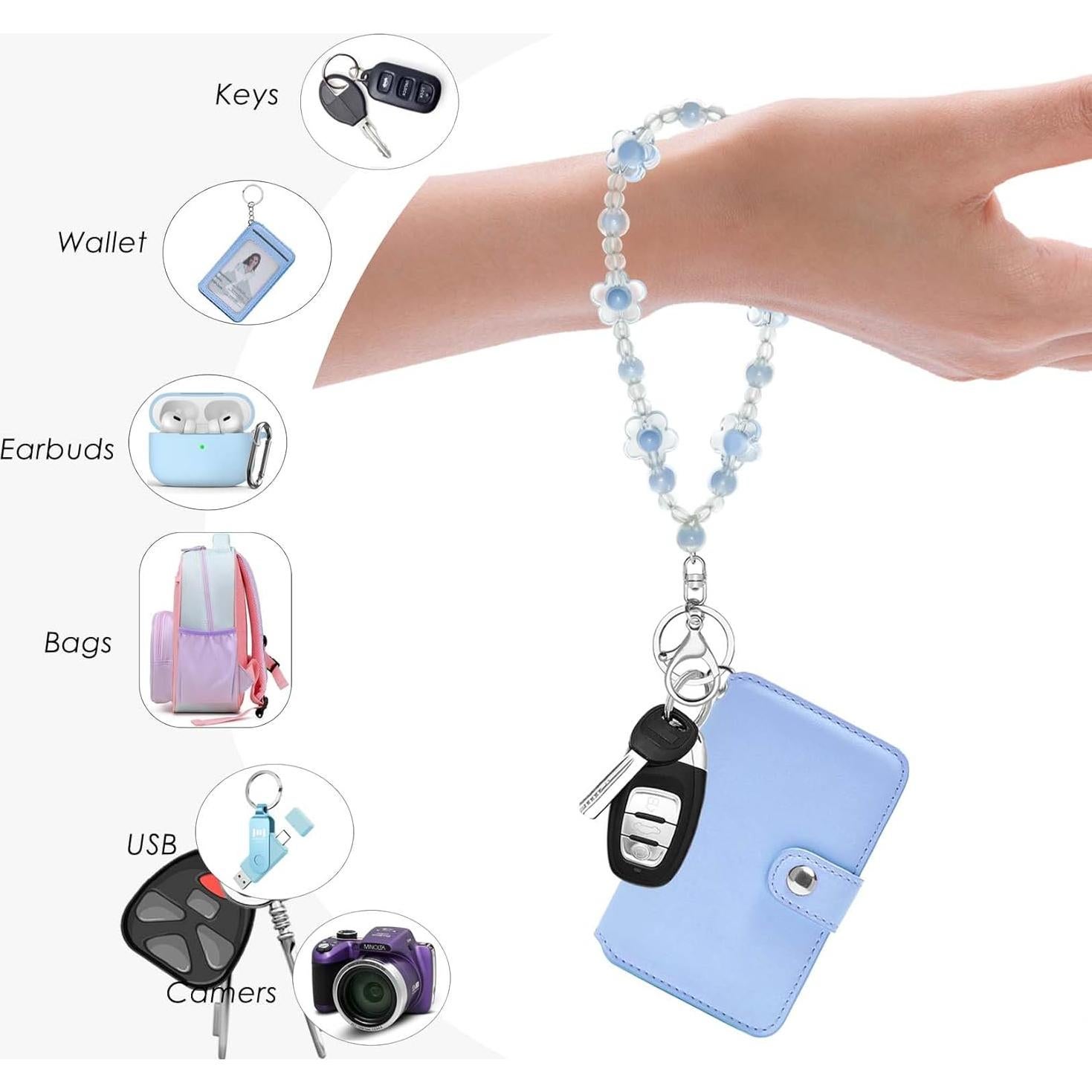 Llave de Muñeca M-Plateau con Cartera y Pulseras de Perlas