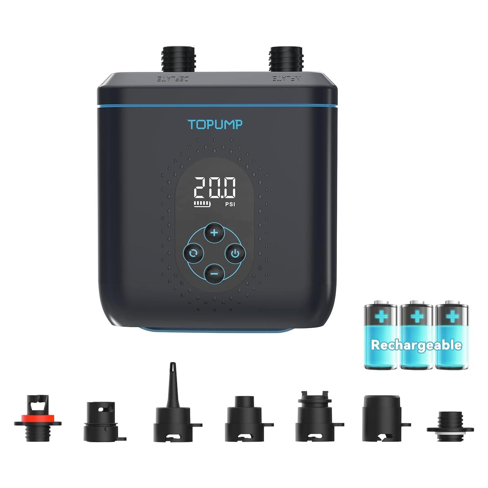 Bomba de Aire Eléctrica TOPUMP TPS260 20 PSI Portátil