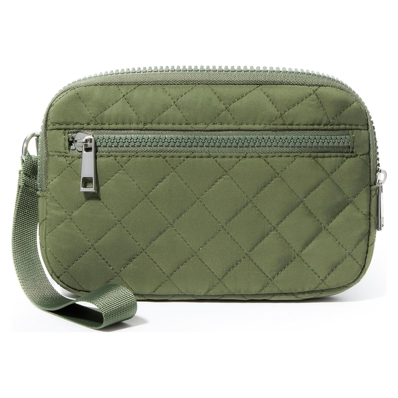 Cartera de Muñeca DIXEIGHT Verde con Protección RFID 20.1x12.7cm
